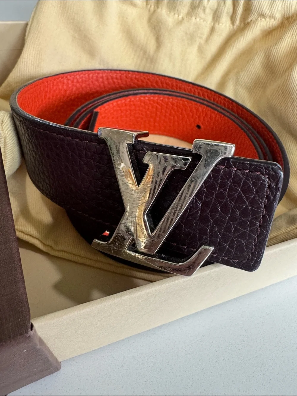 Louis Vuitton reversible leather